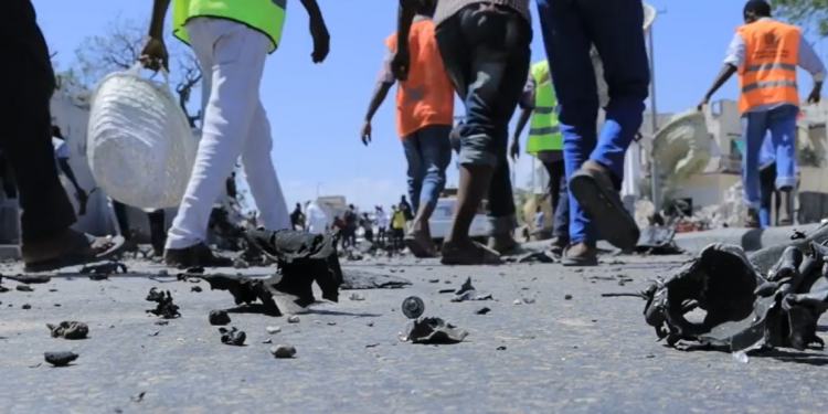 At least 8 killed in a suicide car bomb attack in Somalia's capital