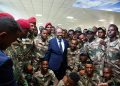 Hassan Sheikh visits Somali Commandos training in Turkey
